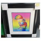 F - PETER MAX LTD ED ART FRAMED 23X26" (G3)