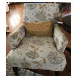 V - OCCASIONAL ARM CHAIR W/ TOSS PILLOW (L8)