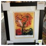 F - MARC CHAGALL LTD ED ART FRAMED 20X24" (G34)