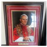 T - SAINT JOHN PAUL II FRAMED 13X16" (R10)