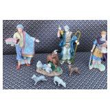 T - 7 PIECES THOMAS KINKADE NATIVITY CHARACTERS