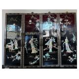 T - 4-PANEL ASIAN INLAY ART 36X12"EA (R2)