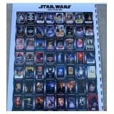 T - STAR WARS POSTER PLAYING CARDS SHEET (G322)