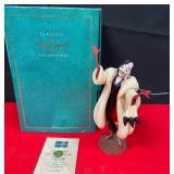 N - DISNEY 101 DALMATIONS CRUELLA FIGURINE W/COA