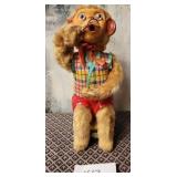 N -VINTAGE BUBBLE BLOWING MONKEY BATTERY OPERATED