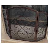 11 - METAL FIREPLACE SCREEN 33X42