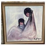 78 - DeGRAZIA ART FRAMED30"SQ (X11)