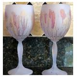 D - PAIR OF GOBLETS (K7)