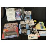 D - PICTURE HANGING KIT, PENS, GOGGLES, MORE