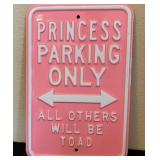 D - PRINCESS PARKING ONLY SIGN (L309)