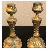 D - PAIR OF 6.5" CANDLESTICKS (L530)