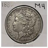 S - 1882 MORGAN SILVER DOLLAR (M4)