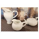 11 - 2 PORCELAIN PITCHERS & TEAPOT