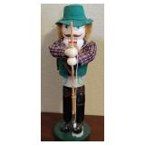 X - FISHERMAN NUTCRACKER 14"T (M15)