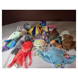 17 x Ty Beanie Babies Sea Creatures Mint w/ Tags