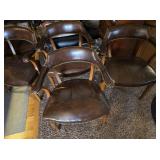 Barnard & Simonds Co. Leather Chairs x5 notes