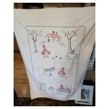 36x54" Cross-stitch Quilt Little Red Riding Hood