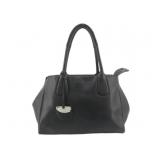 Ferragamo Black Leather Nolita Shoulder Bag