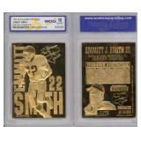 23K Gold Emmitt Smith Cowboys Card