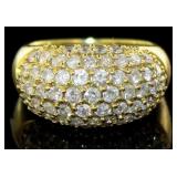 18k Gold 2.11 ct Brilliant Natural Diamond Ring