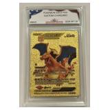 Pokï¿½mon Gold Foil Custom Charizard Card