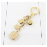 Louis Vuitton LV Circle charm keychain Gold