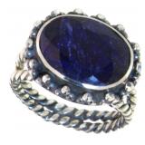 Oval 5.50 ct Natural Sapphire Dinner Ring