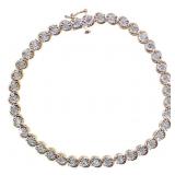 Round Brilliant 1.00 ct Diamond Tennis Bracelet