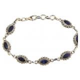 Marquise Cut 7.50 ct Natural Sapphire Bracelet