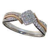 14kt Gold Brilliant 1//3 ct Diamond Designer Ring