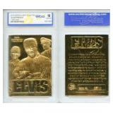 23K Gold Elvis Presley The King Card