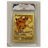 Pokï¿½mon Gold Foil Custom Pikachu Card