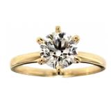 14k Gold 1.51 ct Round Lab Diamond Ring