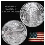 1 Oz: Patriot Series III World War Two Silver Coin