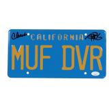 Autographed Cheech & Chong License Plate