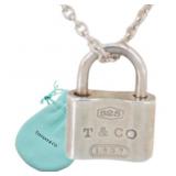 Tiffany & Co. Padlock Pendant Necklace