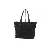 CHANEL Black Cavas Series 7 Travel Bag