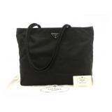 PRADA Black Nylon Tote Bag