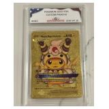 Pokï¿½mon Gold Custom Pikachu Card