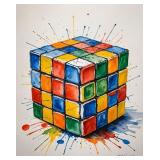 Rubiks Cube LTD EDT Art Print by Van Gogh Limited