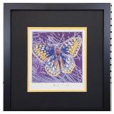 Butterfly Print Plate Signed by Andy Warhol