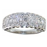 Brilliant 2.20 ct VS Lab Diamond Anniversary Ring