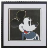 Mickey Mouse Framed Giclee by Andy Warhol