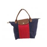 Longchamp Red & Navy Pliage Handbag