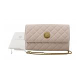 Versace Leather Quilted Chain Shoulder Bag