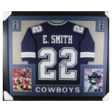 Autographed Emmitt Smith Custom Framed Jersey