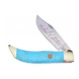 Michael Prater Kingsman Turquoise Clasp Knife