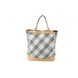 Burberry Light Blue Nova Check Tote Bag