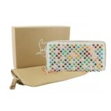 Christian Louboutin Studded Leather Zippy Wallet