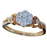 Antique Style Diamond Cluster Ring